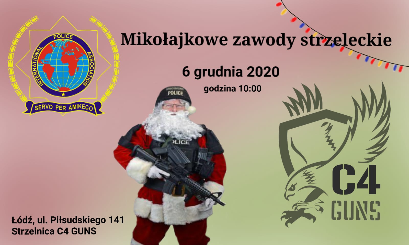 Mikołajkowe zawody strzeleckie IPA i C4 GUNS 06/12/2020 START 10:00